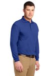 TLK500LS Port Authority 5-ounce Tall Silk Touch Long Sleeve Polo Royal
