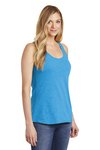 DT6302 District 4.3-ounce 100% Cotton T-Shirt Heathered Bright Turquoise
