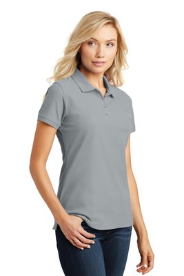 L100 Port Authority 4.4-ounce Ladies Core Classic Pique Polo Gusty Grey