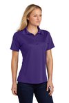 L475 Sport-Tek 3.9-ounce Ladies Dry Zone Raglan Accent Polo Purple