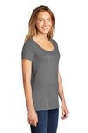 DM106L District 4.3-ounce 100% Cotton T-Shirt Heathered Nickel