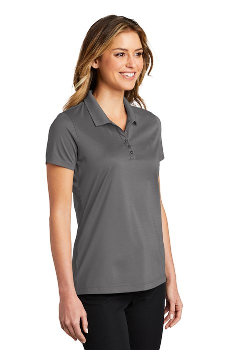 LK587 Port Authority 4.7-ounce Ladies Eclipse Stretch Polo Shadow Grey