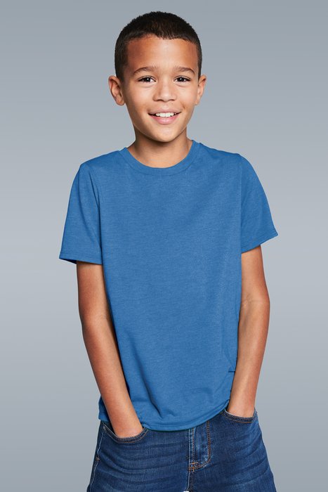DT8000Y District 5.3-ounce T-Shirt Blue Heather