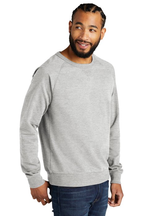 AL4004 AllMade Allmade Unisex Organic French Terry Crewneck Sweatshirt Granite Grey Heather