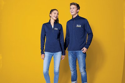 ST469 Sport-Tek Endeavor 1/4-Zip Pullover Dark Royal Heather