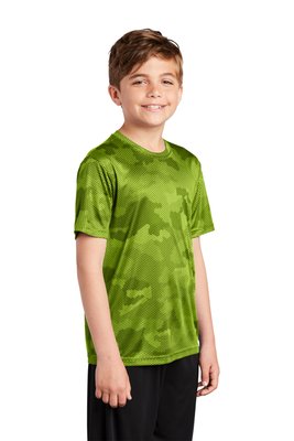 YST370 Sport-Tek 4-ounce 100% Polyester T-Shirt Lime Shock