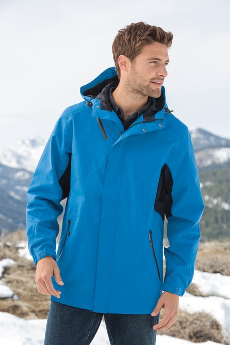 J322 Port Authority Cascade Waterproof Jacket Black/ Magnet