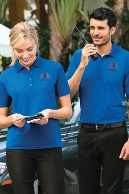L525 Port Authority 5.3-ounce Ladies Dry Zone Ottoman Polo Navy