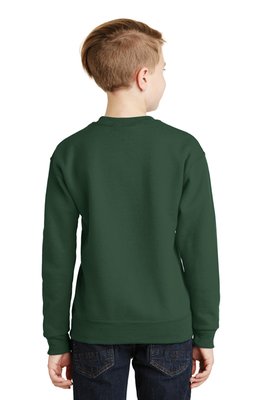 562B JERZEES Youth NuBlend Crewneck Sweatshirt Forest Green