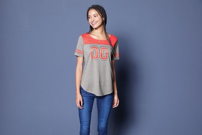 LST403 Sport-Tek 4.4-ounce T-Shirt Black Triad Solid/ Dark Grey Heather