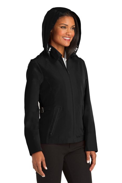 L764 Port Authority Ladies Legacy Jacket Black/ Steel Grey