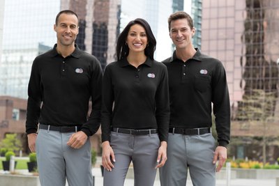 L500LS Port Authority 5-ounce Ladies Silk Touch Long Sleeve Polo White