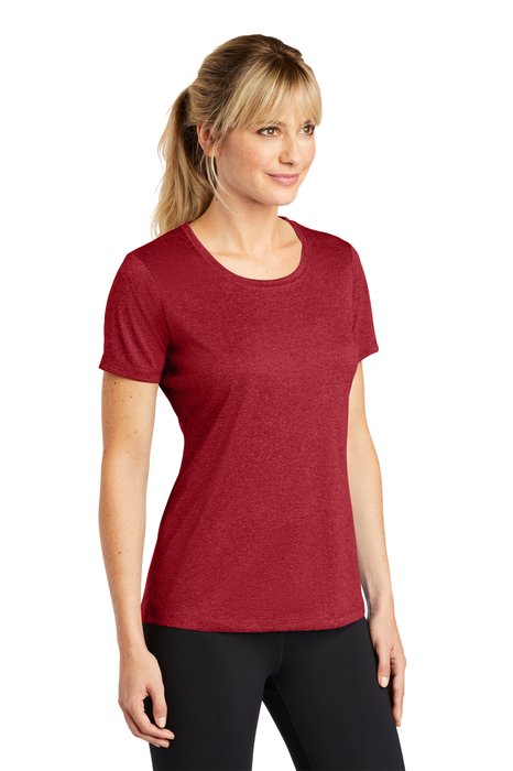 LST360 Sport-Tek 3.8-ounce 100% Polyester T-Shirt Scarlet Heather