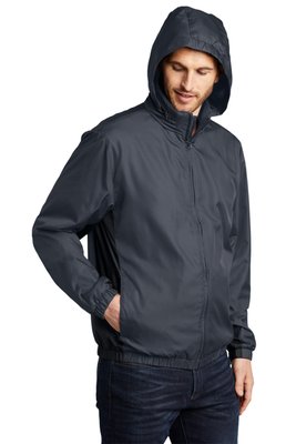 J330 Port Authority Core Colorblock Wind Jacket Battleship Grey/ Black