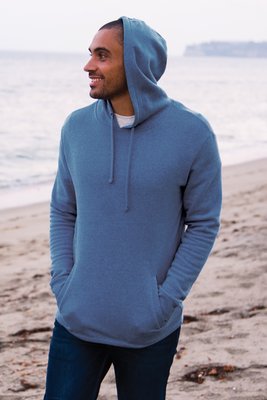 NL9300 Next Level Unisex Malibu Pullover Hoodie Heather Midnight Navy