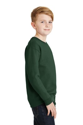 562B JERZEES Youth NuBlend Crewneck Sweatshirt Forest Green