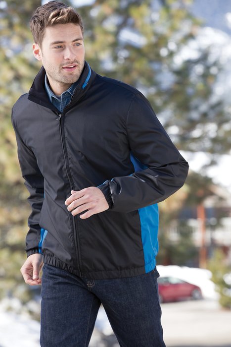 J330 Port Authority Core Colorblock Wind Jacket Battleship Grey/ Black